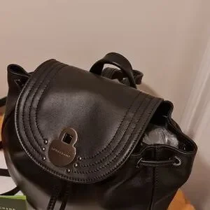 Longchamp | Bags | Longchamp Black Leather Adjustable Back  display picture 2